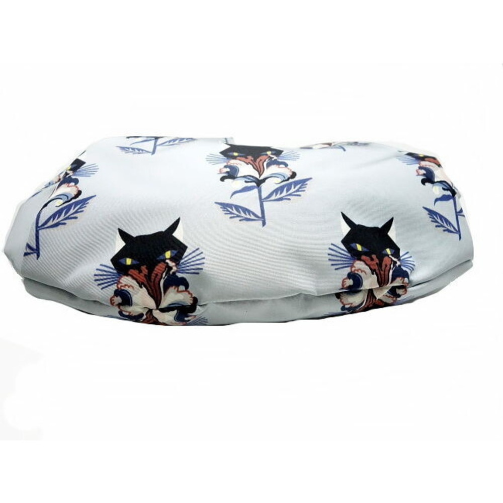 Miu Miu Pouch Cat Pattern Light Blue Multi - image 4